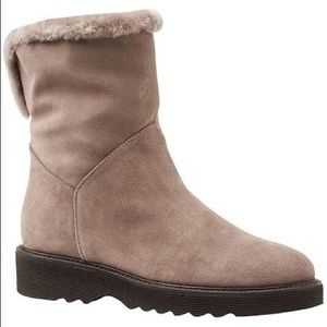 Aquatalia Kaitlyn Suede Fur Lined waterproof